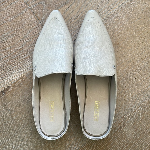 LOU.EARL LAFAYETTE FLAT MULES IN OYSTER - Picture 4 of 4